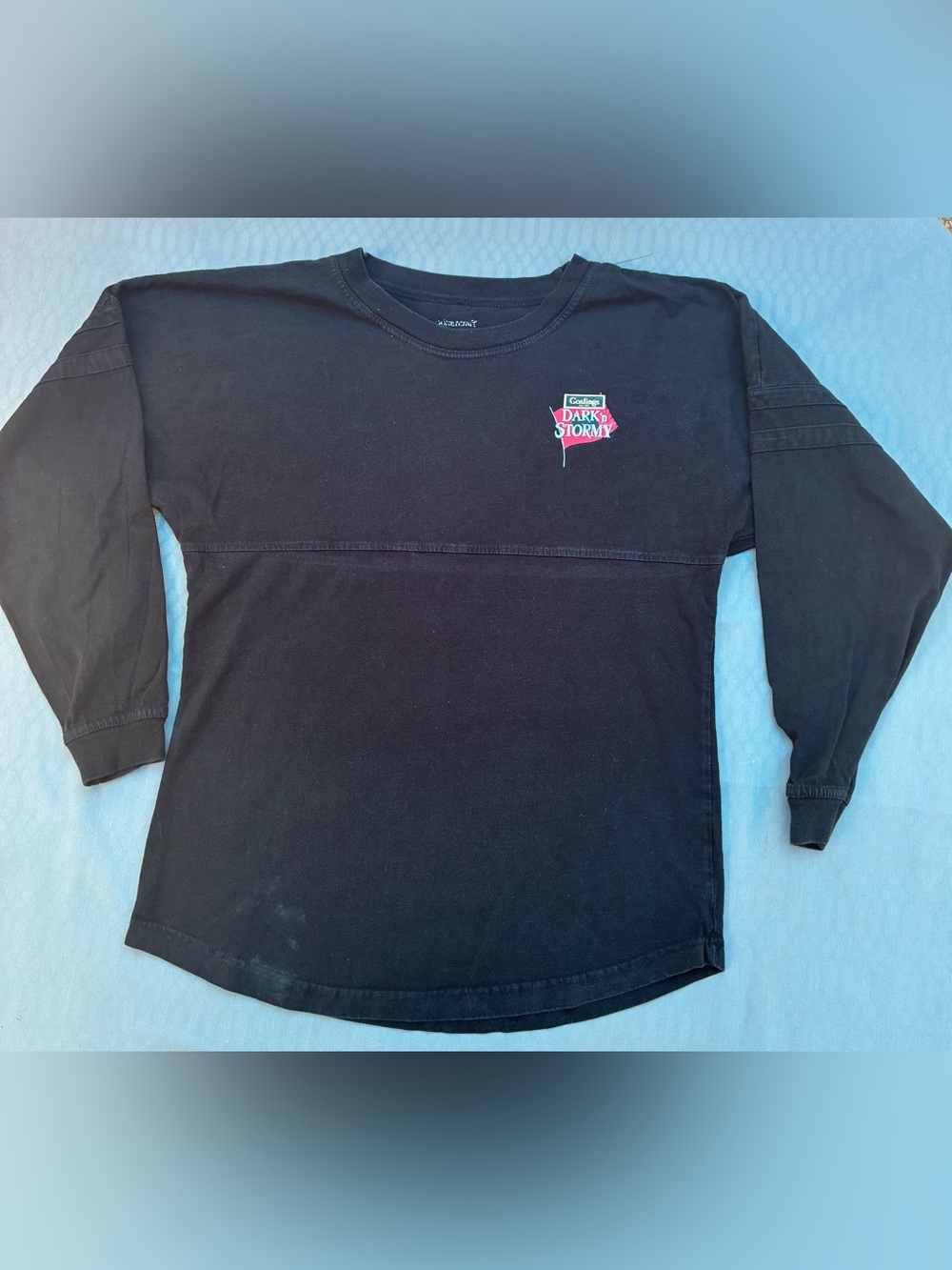 boxercraft Black Long-Sleeve Crew with Small Chest Graphic